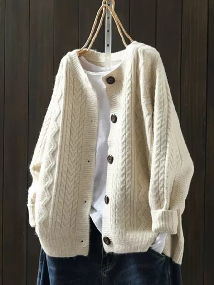 THE LORENZA - CABLE CARDIGAN