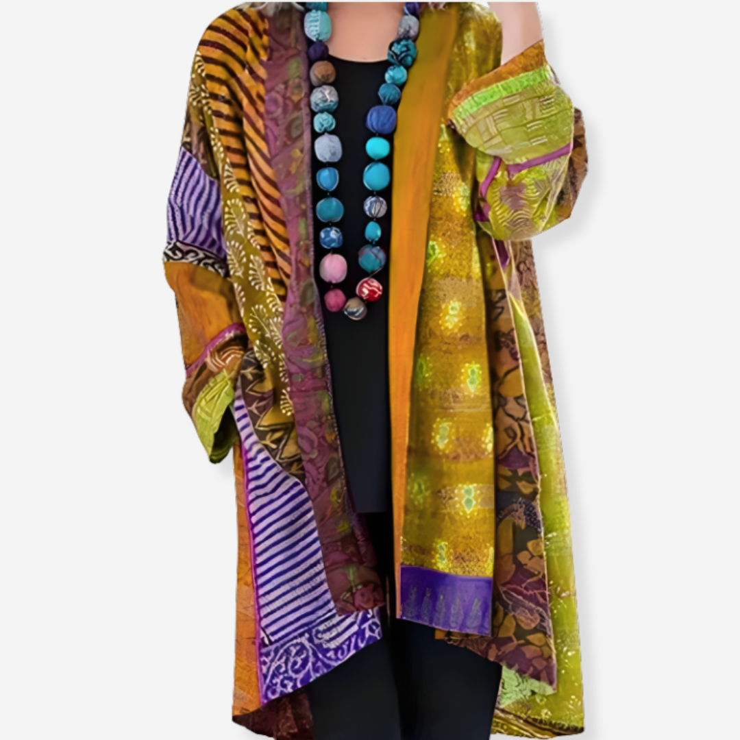 Heidi | Bohemian Patchwork Kimono Cardigan
