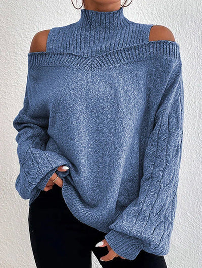 Bonnie - Off-Shoulder Cutout Sweater