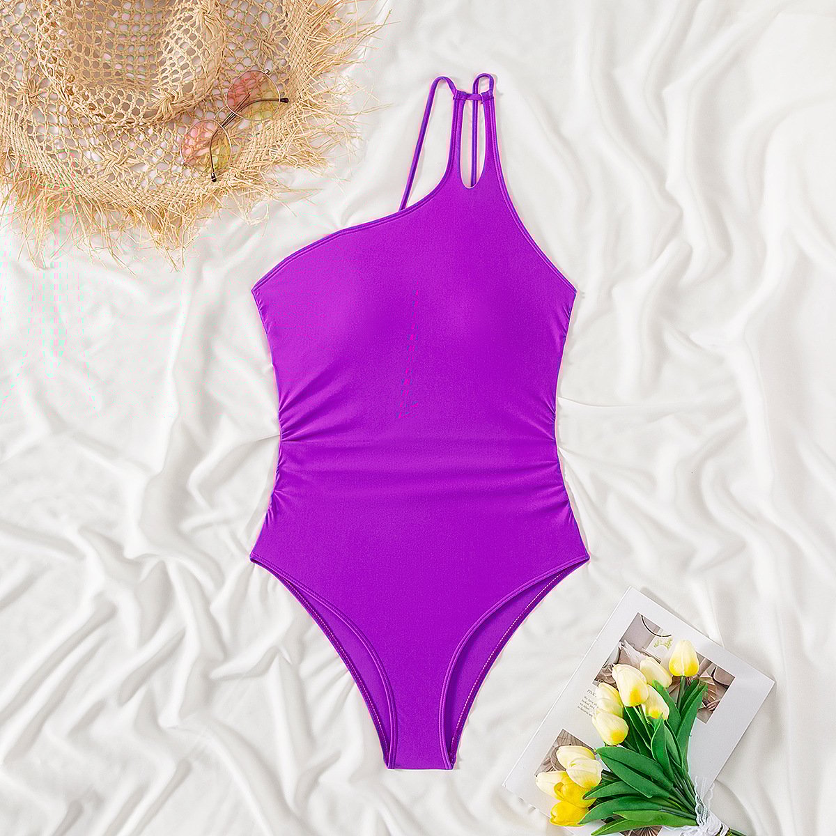 BLAKELY – ONE SHOULDER ONE PIECE SWIMSUIT
