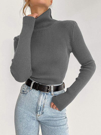 Celeste - Ribbed Turtleneck Sweater