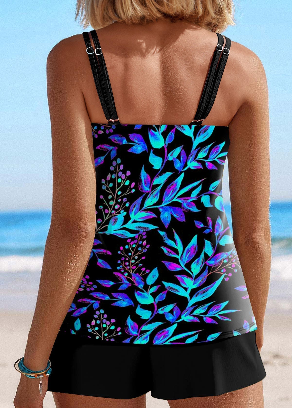 LUREYA – FLORAL PRINT TANKINI SET