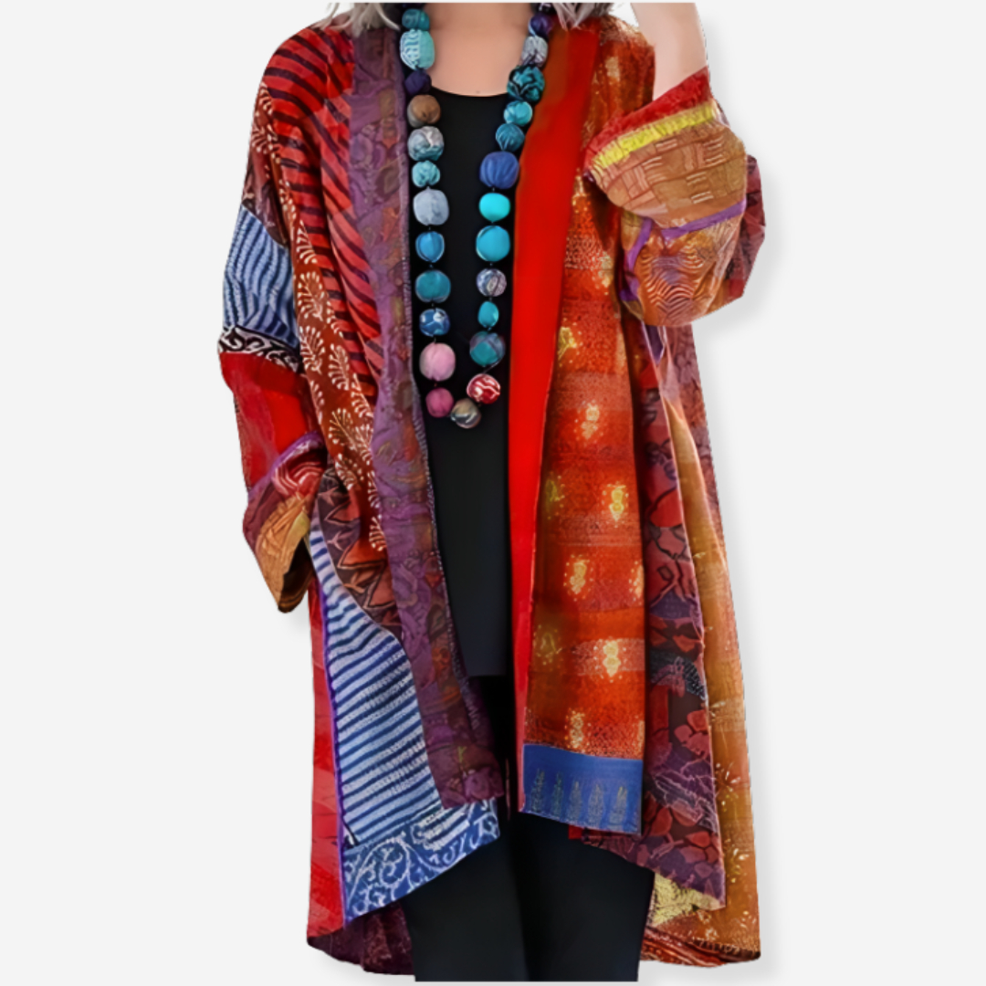 Heidi | Bohemian Patchwork Kimono Cardigan