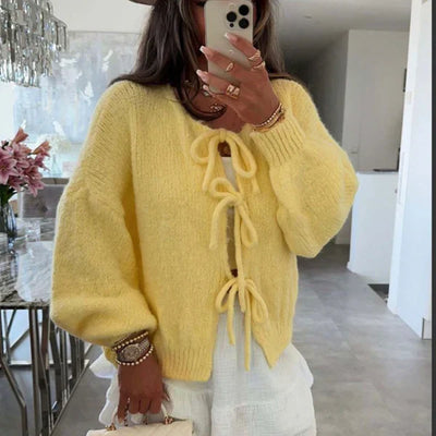 Kendall | Tie-Front Knit Cardigan