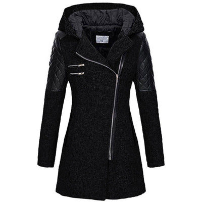 Zoe – Stylish Slant-Zip Winter Jacket