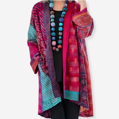Heidi | Bohemian Patchwork Kimono Cardigan