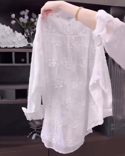 ZORYA – EMBROIDERED SOLID COLOR SHIRT