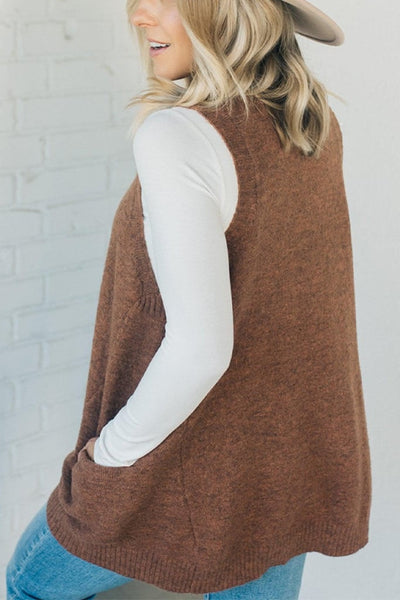 PALOMA – COZY POCKET SWEATER VEST