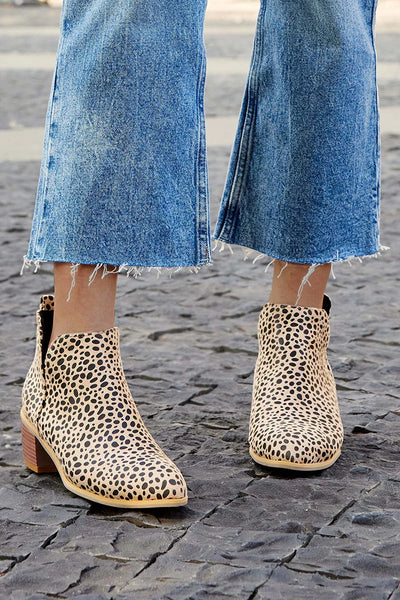 PRINTED ANKLE BOOTS