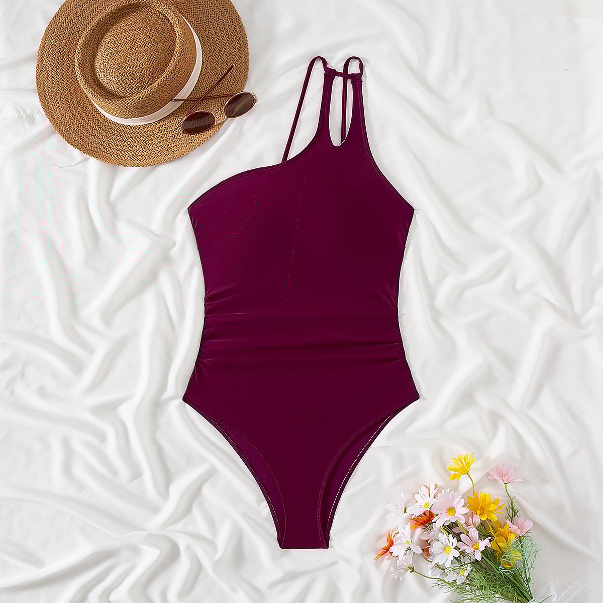 BLAKELY – ONE SHOULDER ONE PIECE SWIMSUIT