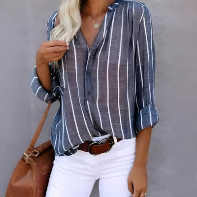 CALENIRAE – STRIPED BUTTON-UP SHIRT