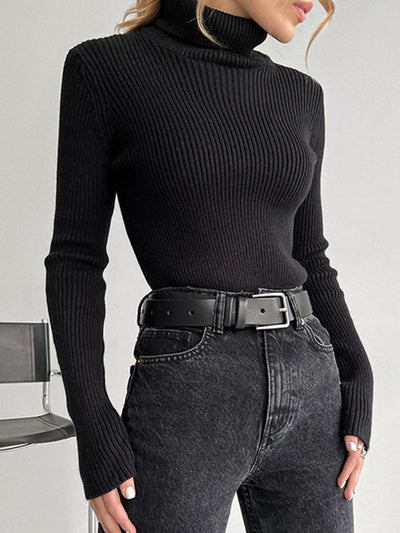 Celeste - Ribbed Turtleneck Sweater