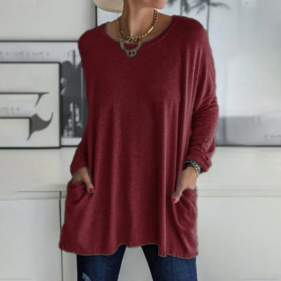 Sabrina - Relaxed Pocket Knit Sweater