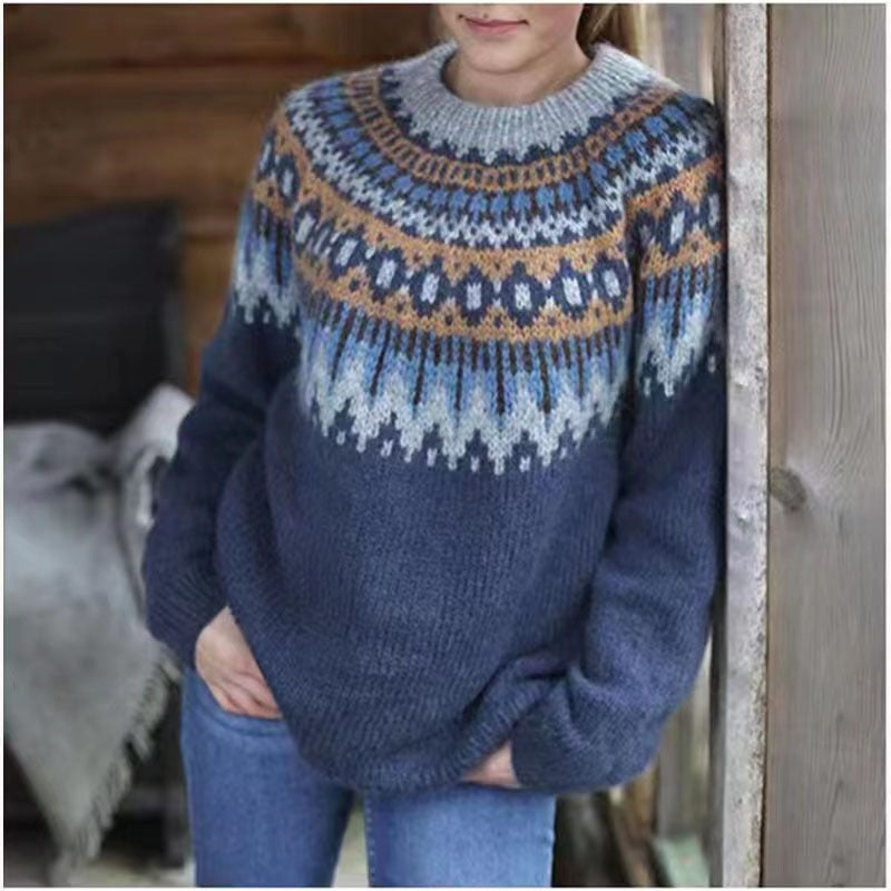 Sweater with Icelandic pattern