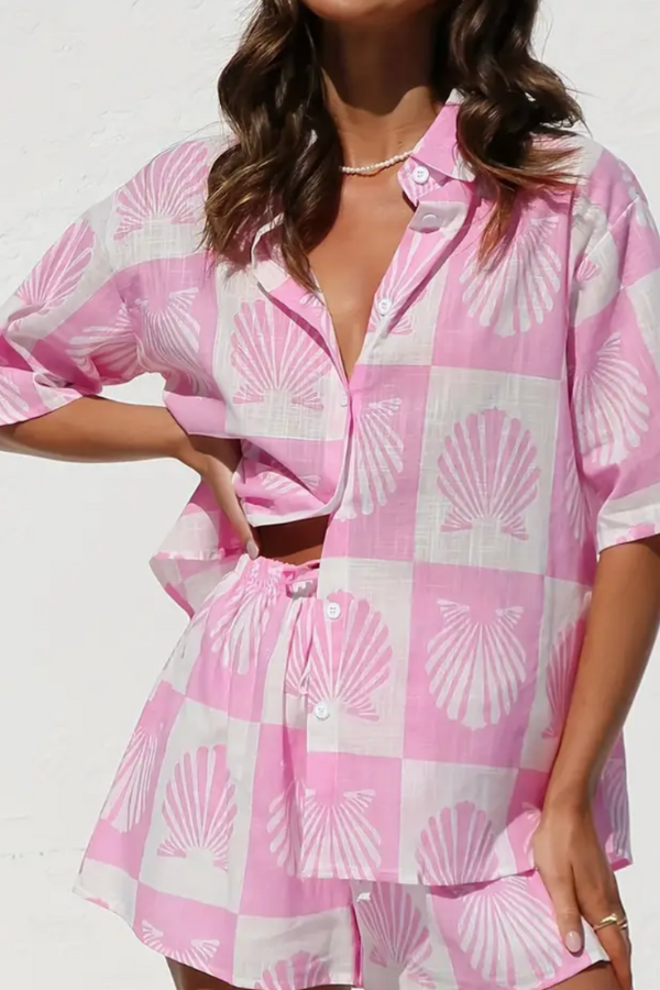 AVANYA – TRENDY SUMMER PRINT SHIRT AND SHORT SET