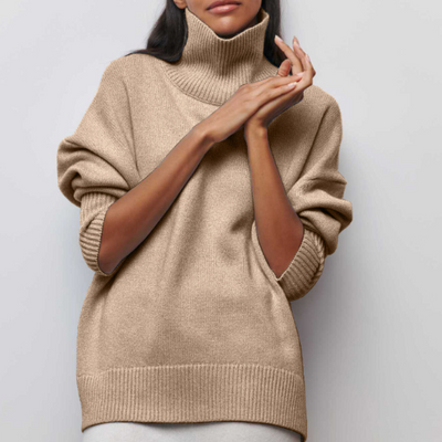 Tracey  - Oversized Turtleneck Sweater