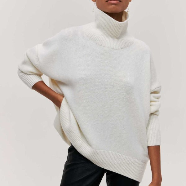 Tracey  - Oversized Turtleneck Sweater