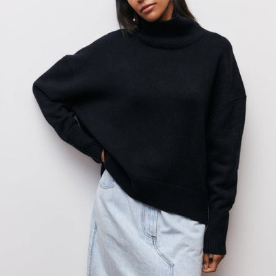 Tracey  - Oversized Turtleneck Sweater