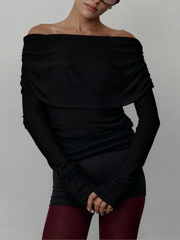 Erica - Off-Shoulder Elegance Sweater