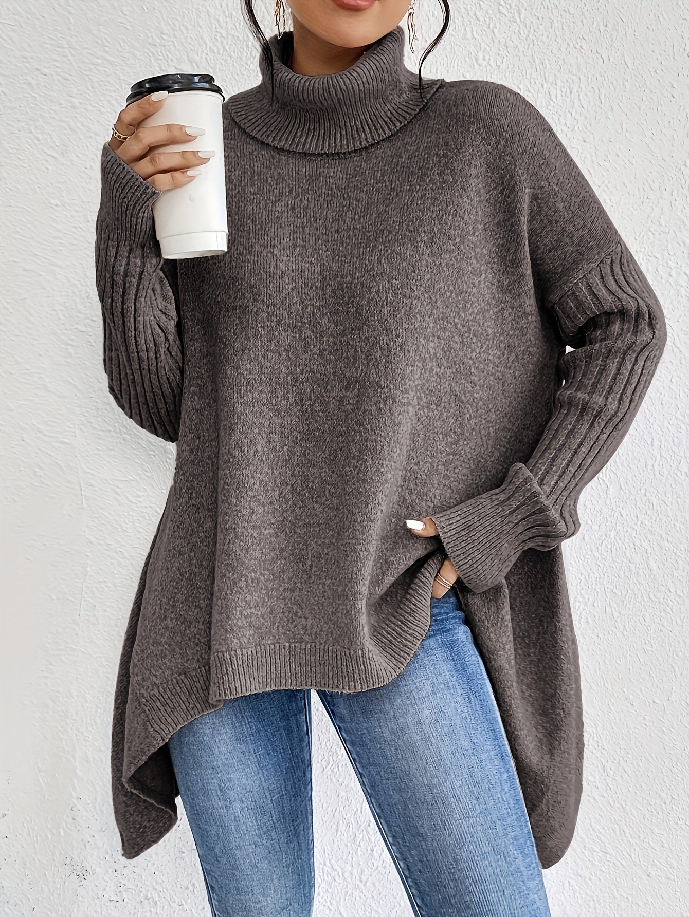 THALIORA – OVERSIZED TURTLENECK SWEATER