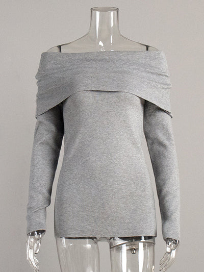 Erica - Off-Shoulder Elegance Sweater