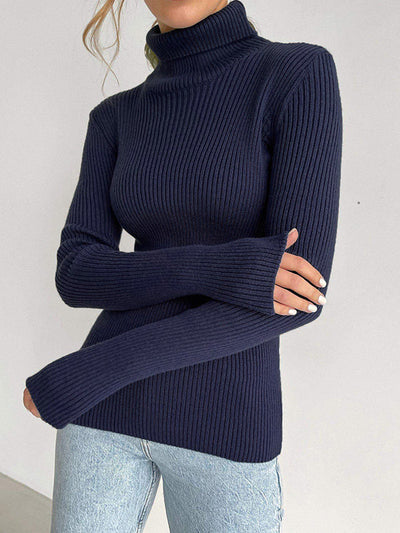 Celeste - Ribbed Turtleneck Sweater