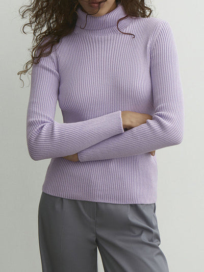 Celeste - Ribbed Turtleneck Sweater