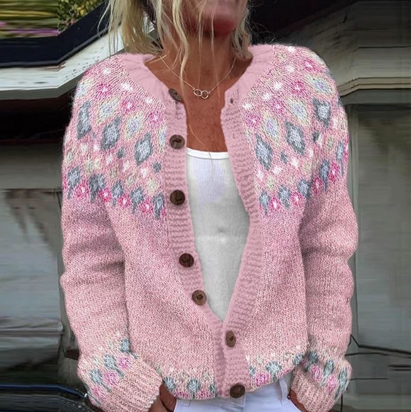 Marlene - Soft Knit Sweater with Nordic Pattern