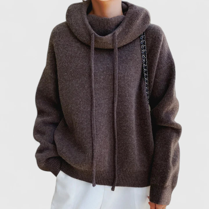 Marie - Cozy Knit Hoodie