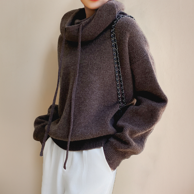 Eva - Drawstring Knit Sweater