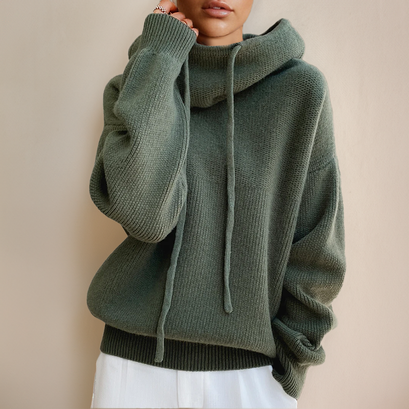 Eva - Drawstring Knit Sweater