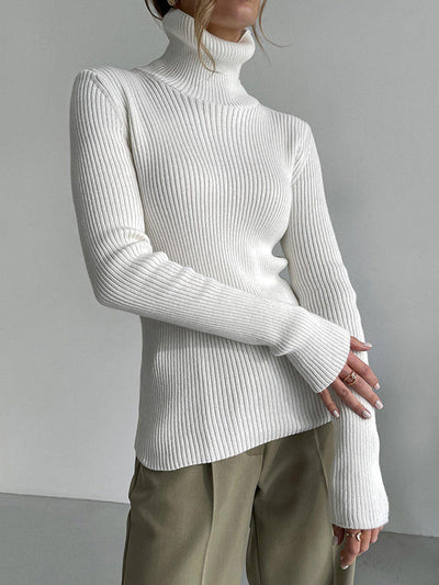 Celeste - Ribbed Turtleneck Sweater