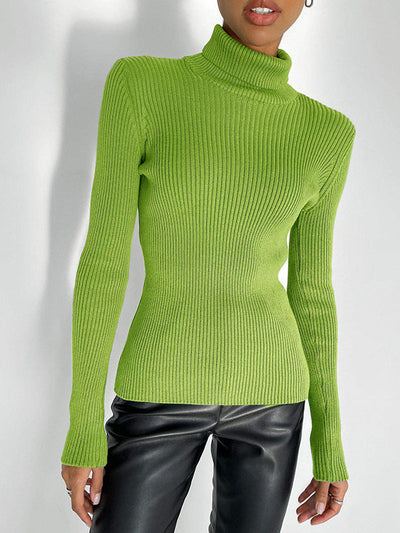 Celeste - Ribbed Turtleneck Sweater