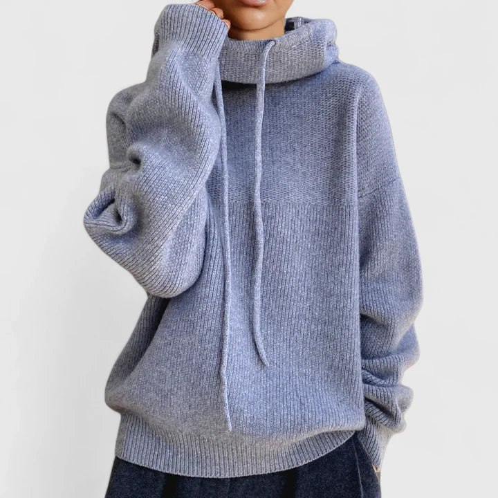 Marie - Cozy Knit Hoodie