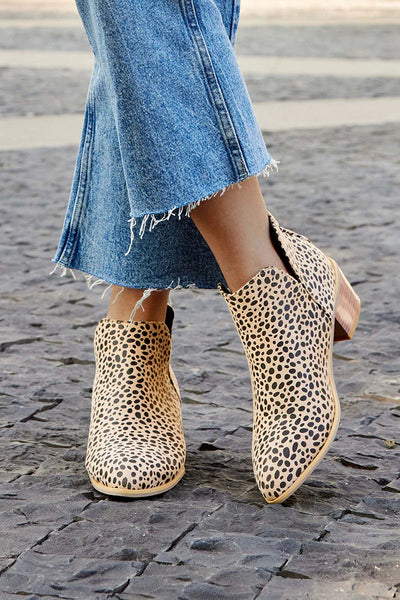 PRINTED ANKLE BOOTS