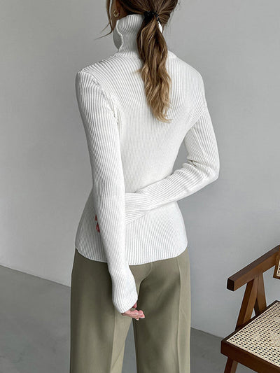 Celeste - Ribbed Turtleneck Sweater
