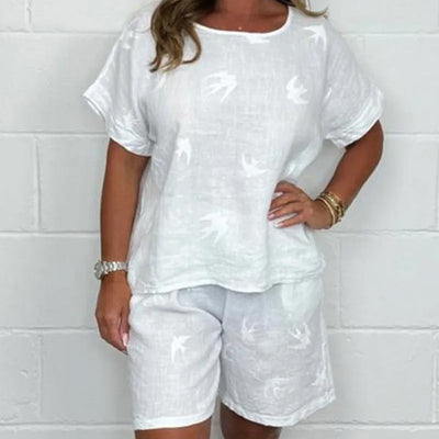 Dahlia – Breezy Printed Two-Piece Set